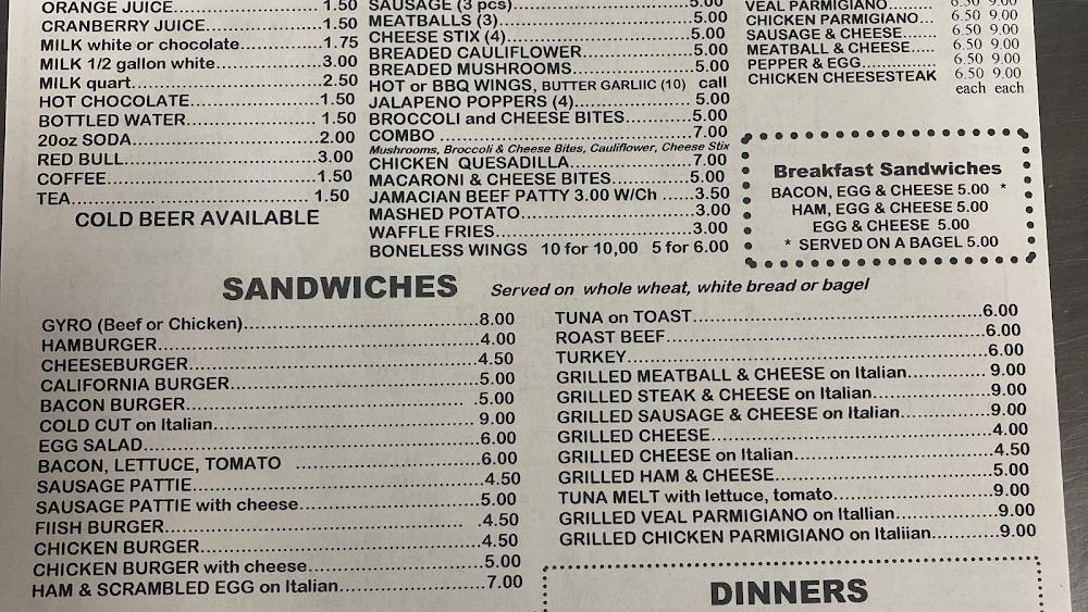 Georgio's Sub & Pizza Shoppe Haluski