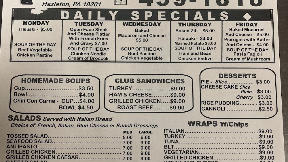Georgio's Sub & Pizza Shoppe Menu image 4